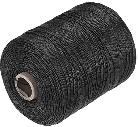 sourcing map Geflecht Maurerschnur Nylon Schwarz 600M/656 Yard 1MM für Gartenbau Mauerwerk