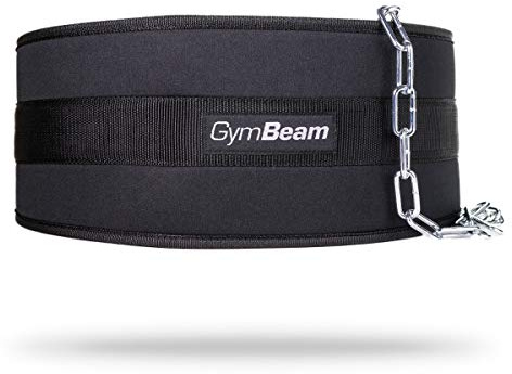 GymBeam Cintura per Pesi, Dip Belt, Cintura da Palestra Uomo, Cintura da Powerlifting, Ausilio per Esercizi di Allenamento Avanzato, Plastica EVA di Alta Qualità, Capacità di Carico fino a 50kg