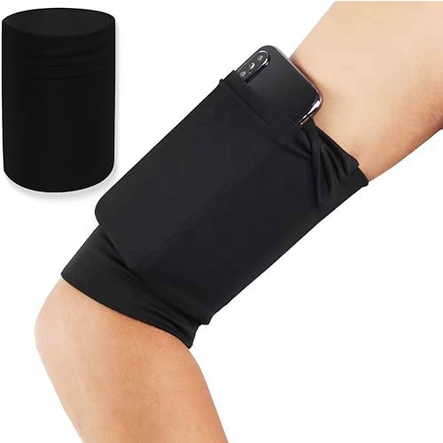 IBXWMNG Bolsa de Brazalete Deportivo para Teléfonos Móviles Elástico Ideal para Correr y Otros Deportes Compatible con Todos los Modelos de Teléfono Negro