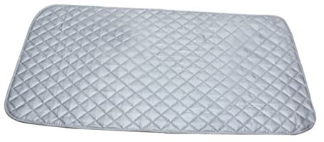 PRETYZOOM Couverture de Repassage Non Lavable pour Lave-linge/sèche-linge Alternative Au Tapis de Repassage 85 X 48 Cm Coton Gris