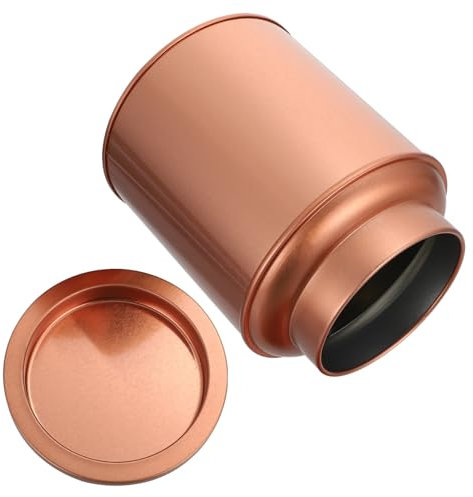 Plåt Te Fyrkantig förseglad burk Metallbehållare med lock Matbehållare Kaffe Lufttät behållare Förvaringsburk Kaffe Te Glasbehållare med lock Metall Travel Te Box Snack-Golden/1034