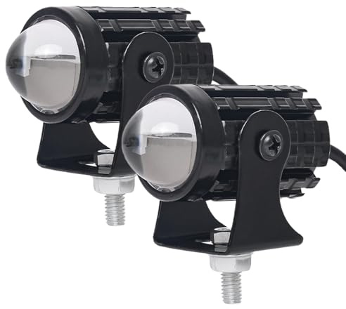 Luckxing Phare De Moto | Éclairage Longue Portée Motocyclette Puissant | Eclairage Intense Pour Visibilite Nuit Et Securite Routiere En Tenue Sombre Ou Conditions De Faible Luminosite