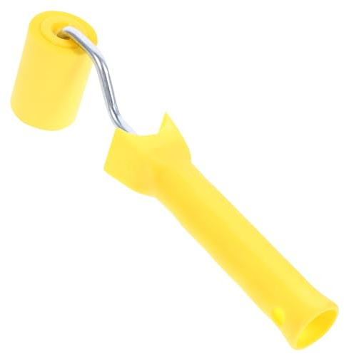 DECOMELODY Rouleau à Joints en Caoutchouc Souple 5 Cm, Outil de Lissage pour Papier Peint et Revêtement Vinyle, Rouleau à Couture pour Pose Murale, Accessoire Professionnel pour Décoration