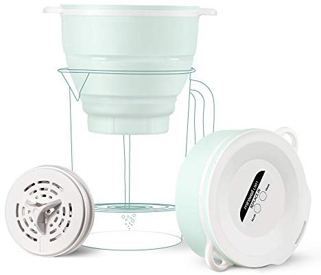 Miniwell-Filtrationssystem - Wassercampingfilter mit austauschbarem Filter - zur Reinigung von Wanderungen - Entfernen Sie Chlor, Sedimente, BPA-frei - Notfall