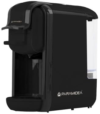 PYRAMIDEA Macchina per Caffè Automatica 3 in 1 Compatibile con Nespresso Dolcegusto e Cialde da 0,6 L Colore Nero ICP31N