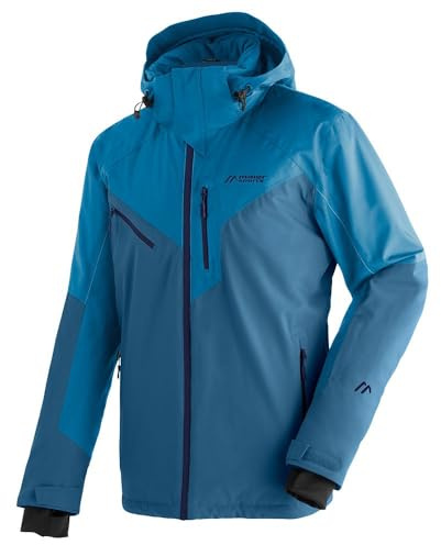 Maier Sports Pajares, Warme Herren Skijacke, Wasserdichte Winterjacke mit 2-Wege-Stretch, mTEX Wetterschutz und mTHERM für hohen Wärmerückhalt, PFC-frei, Blau, 60