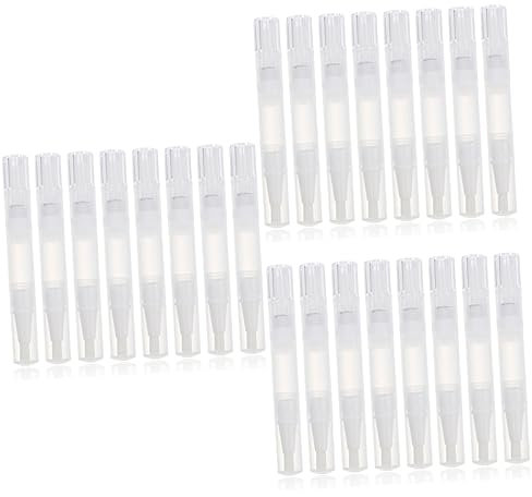 FOMIYES 24pezzi Penna Per Unghie Vuota Contenitori Trasparenti Per Per Unghie Strumento Per Nail Art Penna Per Gloss Labbra Design Ergonomico e Resistente Versatile Per Oli Nutrienti e