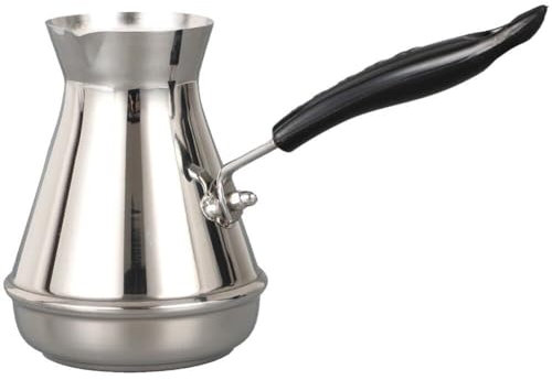 Lpitoy Cafetière Turque en Acier Inoxydable, ustensiles à café européens, Moka à Long Manche, Pot à Beurre, Outils de Cuisine.