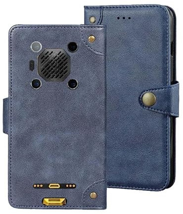 Auotu Funda with protección de la cámara Capirotazo Billetera Carcasa Caso Flip PU Cuero Magnetico Case Caja Cover para Ulefone Armor 26 Ultra 5G Outdoor Smartphone (Azul)