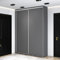 NAWSTOL Kleiderschrank ZARI, Schiebetürenschrank mit Regalen, Wohnzimmerschrank, Schlafzimmerschrank (Anthrazit, Breite 170 cm)