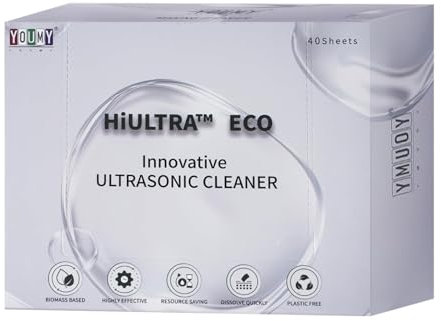 VIFERR Pastillas Limpiadoras Ultrasónicas Concentradas Desengrasantes para Piezas Metálicas Industriales 40Pcs por Caja