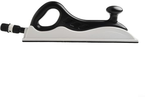 Blocco abrasivo manuale regolabile rettangolare a secco levigatrice manuale per lucidatura vernice auto stucco bianco nero (70 x 400)