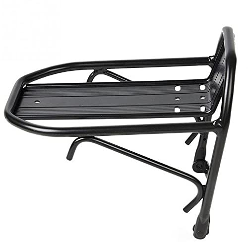 Porte Bagages Vélo Avant en Alliage d'Aluminium Capacité 20 kg Universel pour VTT Vélo Électrique Vélo de Route et Pliant Installation Facile