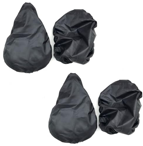 Slightly warm 4Pcs Lightweight Bike Seat Rain Cover Waterproof Bicycle Saddle Dust Cover Protective Bicycle Seat Protector Shield with Flexible Elastic Band for Journey and Travel