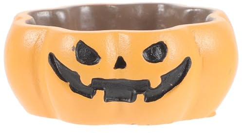 Mikikit Plato de Alimentación para Reptiles de Resina Naranja, Firme y Estable Superficie Lisa, Adecuado para Terrarios y Mascotas como Geckos y Tortugas