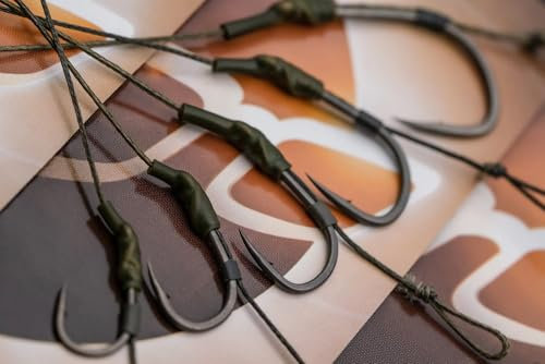 Korda - Dark Matter Wide Gape Rig | Barbless Size 2 | 30lb | Pre-Tied Carp Rig | Ideal for Bottom & Wafter Baits | Aggressive Hook Angle Fishing Rig for Carp Anglers