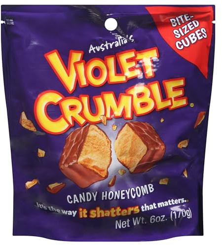 Australia's Violet Crumble Candy Honeycomb Bit Size Chunks 170g Bag