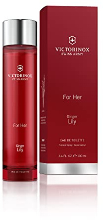 VICTORINOX Swiss Army For Her Ginger Lily, Eau de Toilette Damen, Parfüm mit Ingwer und Maiglöckchen, Frisch und belebend, Vegan, 100 ml, V0001298