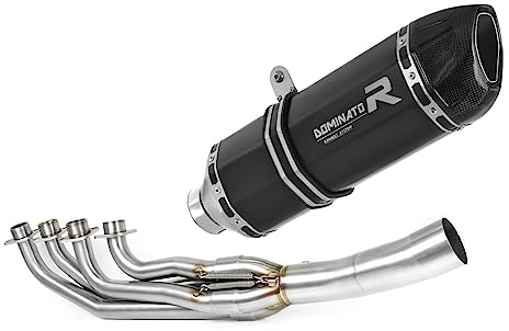 DOMINATOR Impianto di scarico Collettori Marmitta Silenziatore HP1 NERO compatibile con K1200RS 2001-2003