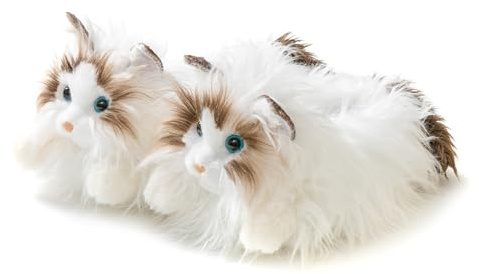 Onmygogo Pantoufles Fantaisie pour Femme Hommes enfants garçons filles en Forme Chat, Chaussons d'hiver en Peluche Adulte