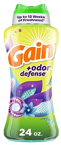 Gain Fireworks Odor Defense In-Wash Scent Booster, Super Fresh Blast Scent, 24 oz, HE Compatible