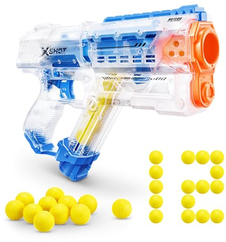 XSHOT Chaos Meteor Blaster con 12 Disparos de ZURU, Juguete para Exteriores Dart Blaster para niños, niñas, Adolescentes y Adultos Mayores de 14 años