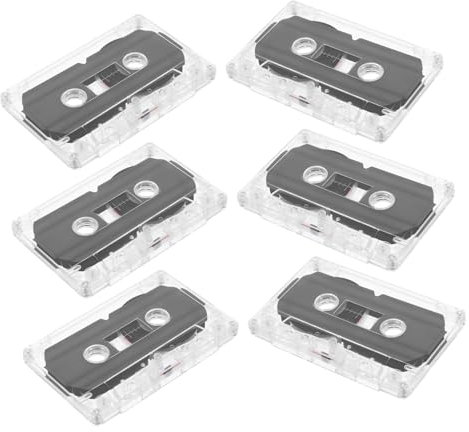 NUOBESTY 6pezzi Nastri Audio Vergini Nastri Audiocassetta Vuoti Registrabili Da Minuti Audio Per Registrazione