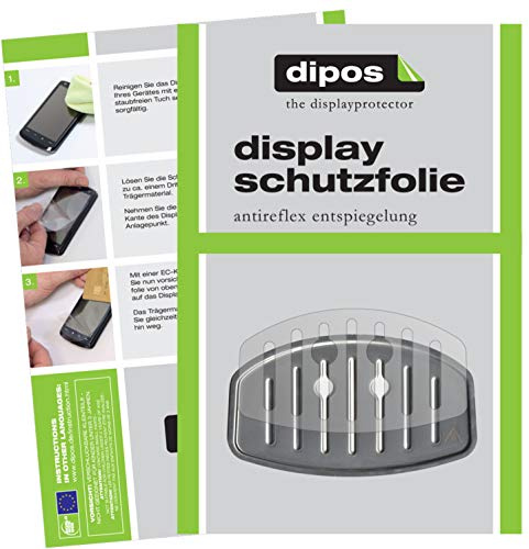 dipos 2X Matte Schutzfolie kompatibel mit Krups EA 8150 – Perfekte Passform, für Abtropfblech und Abtropfgitter Kaffeemaschine Made in Germany