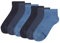 Skechers Damen Socken - Quarter, weicher Baumwollmix, einfarbig, Vorteilspack, 6er Pack (2x 3P), 35-42, Schwarz oder Weiß (35/38-6P, Blau)