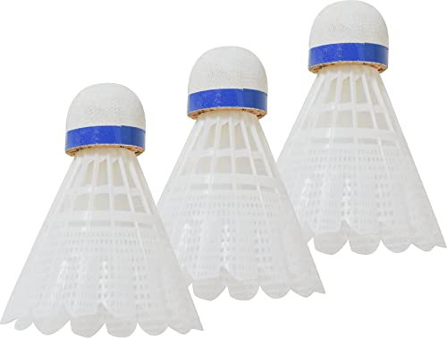 Hudora Unisex – Erwachsene Badmintonball Champ, 3 Stück, One Size