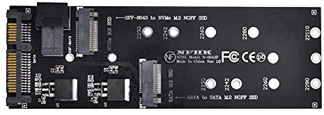 xiwai SFF-8643 auf U2 Kit NGFF M-Key auf HD Mini SAS NVME PCIe SSD SATA Adapter für Motherboard