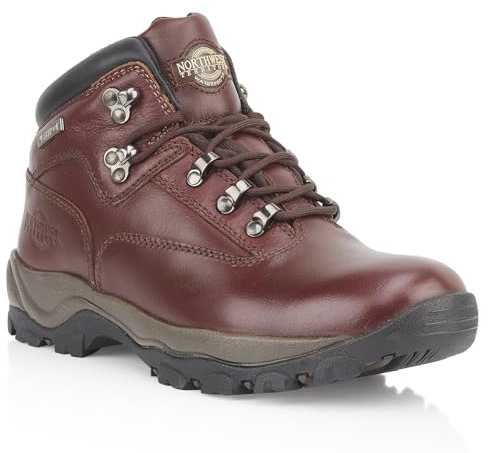 Northwest Territory herr läder vattentäta vandring/promenad/vandringskängor, Inuvik Oxblood, 44.5 EU
