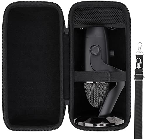 co2CREA Hard Carrying Travel Case for Logitech Creators Blue Yeti/Yeti X/Yeti Pro USB Microphone