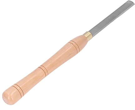 Outil de tournage, couteau de tournage sur bois demi-rond en acier à grande vitesse, manche en hêtre, burin de tour en carbure pour la sculpture sur bois