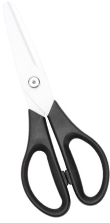 Forbici in ceramica nera da 20,3 cm, forbici da cucina con lama senza metallo, forbici da laboratorio sicure per ufficio, aula e cucina (nero)
