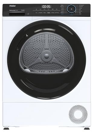 Haier I-Pro Serie 3 HD90-A2939E-IT - Secadora, 9 kg, Clase A ++, 65 dB, vapor, conectada, 15 programas, color blanco, 84,5 x 59,5 x 66,5 cm