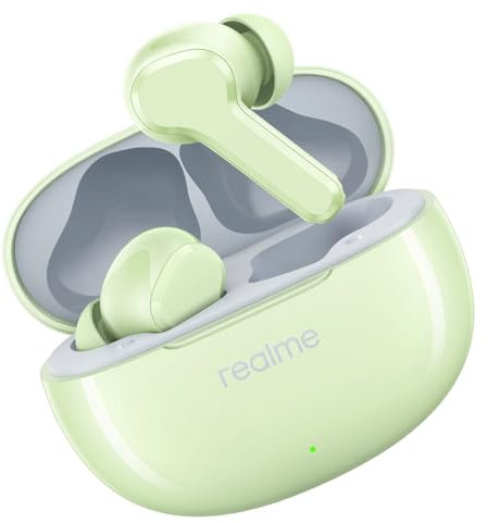 realme T110 Auriculares Bluetooth, Auriculares Bluetooth 5.4, Cancelación del ruido del enc ia, auriculares inalámbricos In-ear, Bass Driver dinámico de 10 mm, 38 horas de reproducción, resistencia al