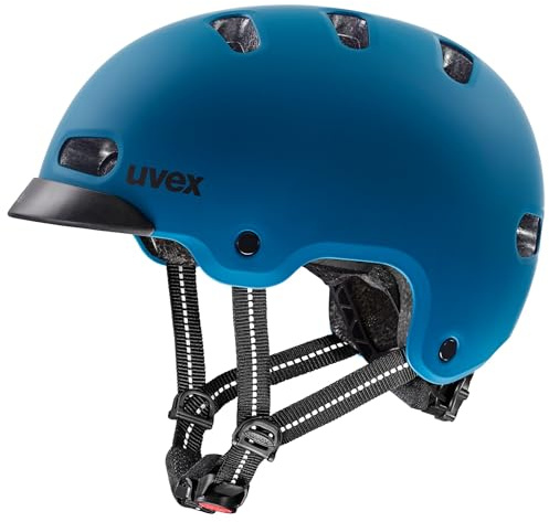 uvex 4kidz Kinderfahrradhelm, Jeans Blue matt, 55-58 cm