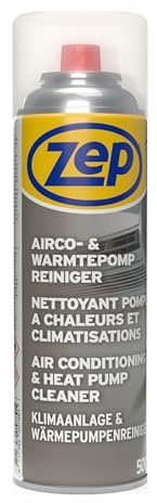 Zep Air Conditioning & Heat Pump Cleaner 500ml - Foaming Spray, Removes Dirt, Odours & Build-Up, Fresh Scent, No Rinse Foam Cleaner for Aircon Systems
