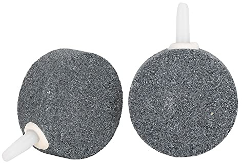 Rengue Piedra de Burbujas de Aire para Pecera, Aireador de Resistente y Duradero con Buena Difusión de Aire para Placa de Oxígeno de Acuario, 4 Cm de Diámetro