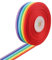 Regenbogen Band 15m x 25mm Nähen Band Dekoband Geschenkband Schleifenband für DIY Handwerk Nähen Geschenkverpackung