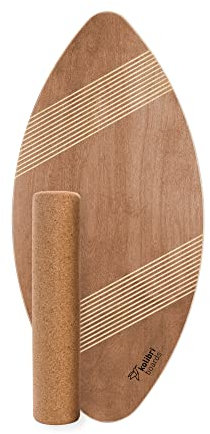 kolibri boards Round Grip - Balance Board | Made in Germany | inkl. Korkrolle | nachhaltig | 100% Holz | kein Plastik | einzigartiger Halt | perfekt für Anfänger und Fortgeschrittene
