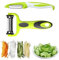 Sparschäler 2-teiliges Set - Vegetable Peeler, Sparschäler Aus Edelstahl Mit Wellenschliff für Gemüse, Kartoffeln Und Spargel