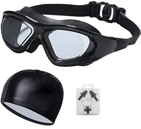 Gafas de natación profesionales para adultos para hombres, mujeres, antivaho, gafas de piscina impermeables, arena, gafas de natación, máscaras de buceo (Color : B, Size : One size) (B One Size)