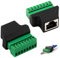 Adattatore a vite RJ45 CCTV DVR Ethernet connettore RJ45 femmina femmina jack femmina a 8 pin vite 2PCS compatibile con reti Cat 7 6 5 5e facile installazione Connessione affidabile
