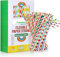 Coreint® Paper Straws,100 Pcs Paper Drinking Straws for Wedding Party Restaurant Juice, Coffee Cold Drinks, Dessert and DIY Decoration Colorful Bendy Straws-Disposable Straws