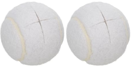 QUARKZMAN 2 stycken förskurna walkers tennisbollar, universellt förskurna glidbollar, walker, tillbehör, glidmedel, för möbelben och golvskydd, vit