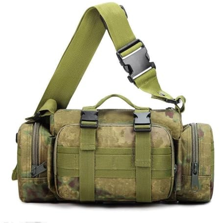 PBTMCD Sac for Appareil Photo Tactique Et Équipement De Portée – Pack Camouflage 14 Compatible Molle for La Randonnée, Les Sports Plein Air L'organisation des Équipements(A-TACS FG)