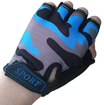 EurHouse Fahrradhandschuhe Kinder Fingerlose Handschuhe Kleinkind Mädchen Jungen Fäustlinge Gartenhandschuhe Reithandschuhe 3 4 5 6 7 8 9 Jahre Grau