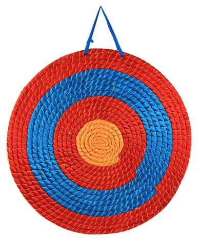 LSOAARRT Cible de tir à l'arc, Cible de tir à l'arc Traditionnelle en Paille Solide Faite à la Main (30cm)